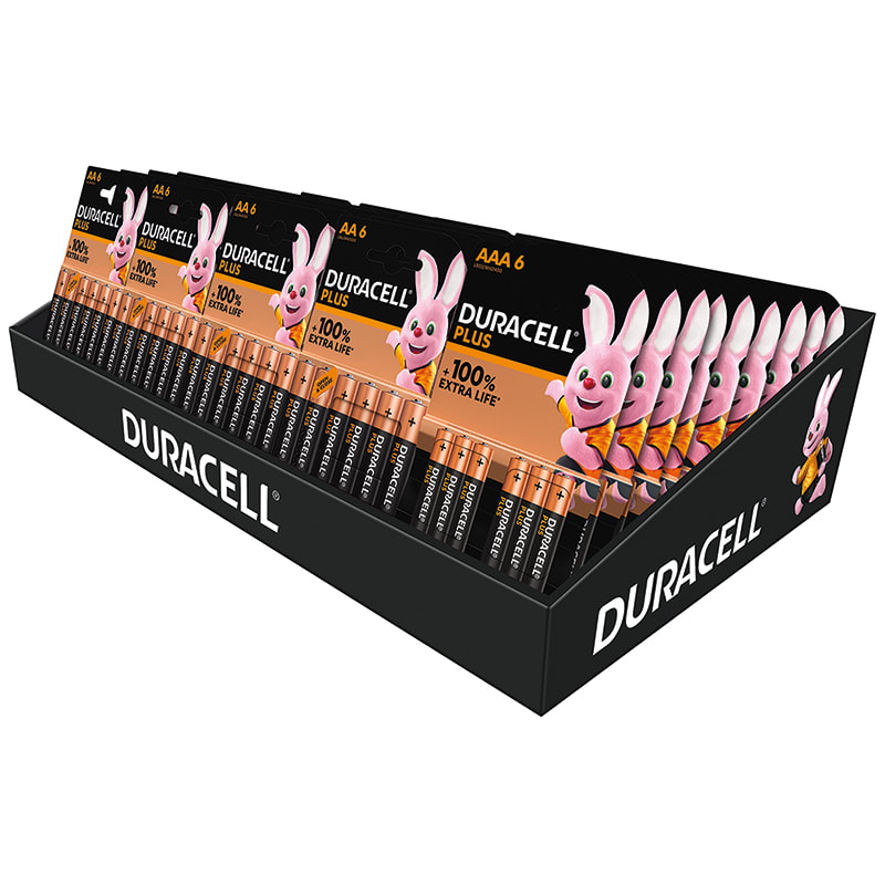 DURACELL - COUNTER 40 AA 20 AAA B6 DURACELL