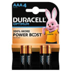 ELCART DISTRIBUTION - 4 PZ PILE AAA DURACELL OPTIMUM 302540500