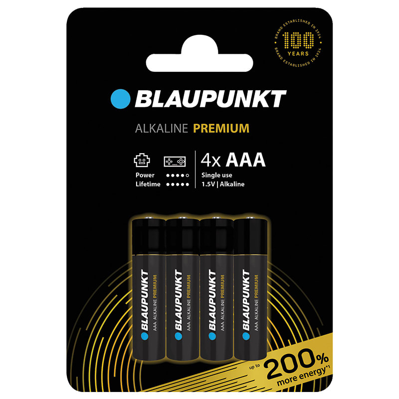 ELCART DISTRIBUTION - PILA AAA BLAUPUNKT ALK.PREM. BL.4 303315000