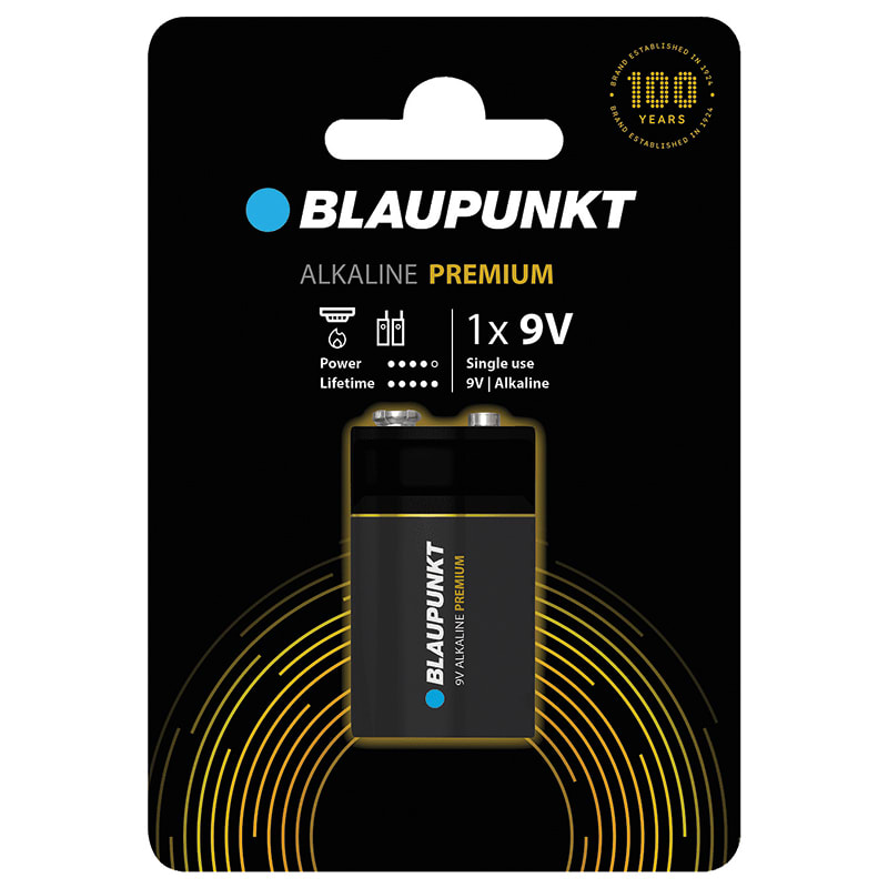 ELCART DISTRIBUTION - PILA 9V BLAUPUNKT ALK.PREM. BL.1