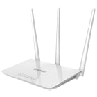 TENDA - Router Wi-Fi 4 (N300), fino a 300 Mbps, single-band 2.4 GHz, 3 antenne 5 dBi, 1 porta WAN 10/100, 3 porte LAN 10/100, facile da installare.
