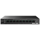 TENDA - SWITCH POE 8P GIGA + 1PORTA +1SFP IP-COM