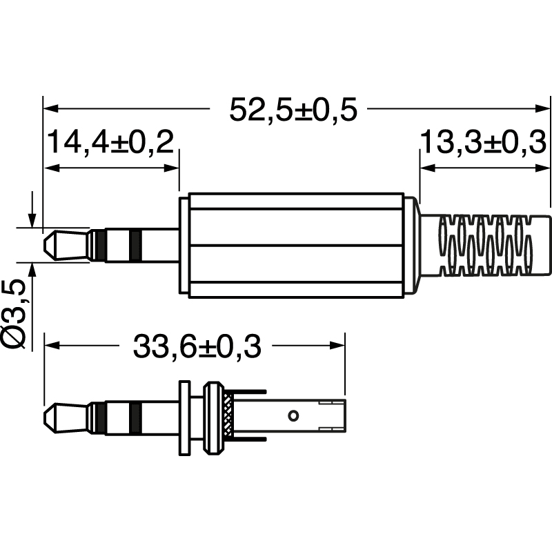 ELCART DISTRIBUTION - SPINA VOLANTE 3,5 STEREO PROFES