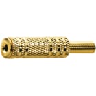 ELCART DISTRIBUTION - PRESA VOLANTE 3,5MM STEREO DORATA 040322300