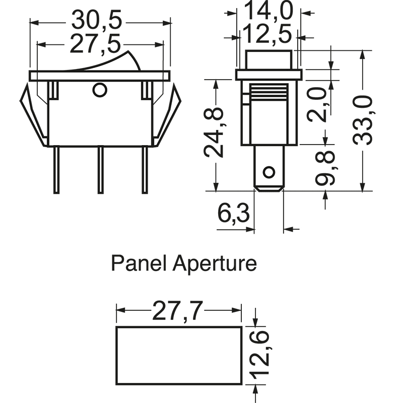 ELCART DISTRIBUTION - INTERRUTTORE UNIP. ROSSO LUMINOSO 040699200
