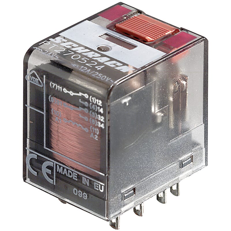 ELCART DISTRIBUTION - PT370524   RELE 3 SC. 10A  24VCA 040775100