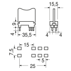 ELCART DISTRIBUTION - ZOCCOLO PER RELE FEME CON MOLLA