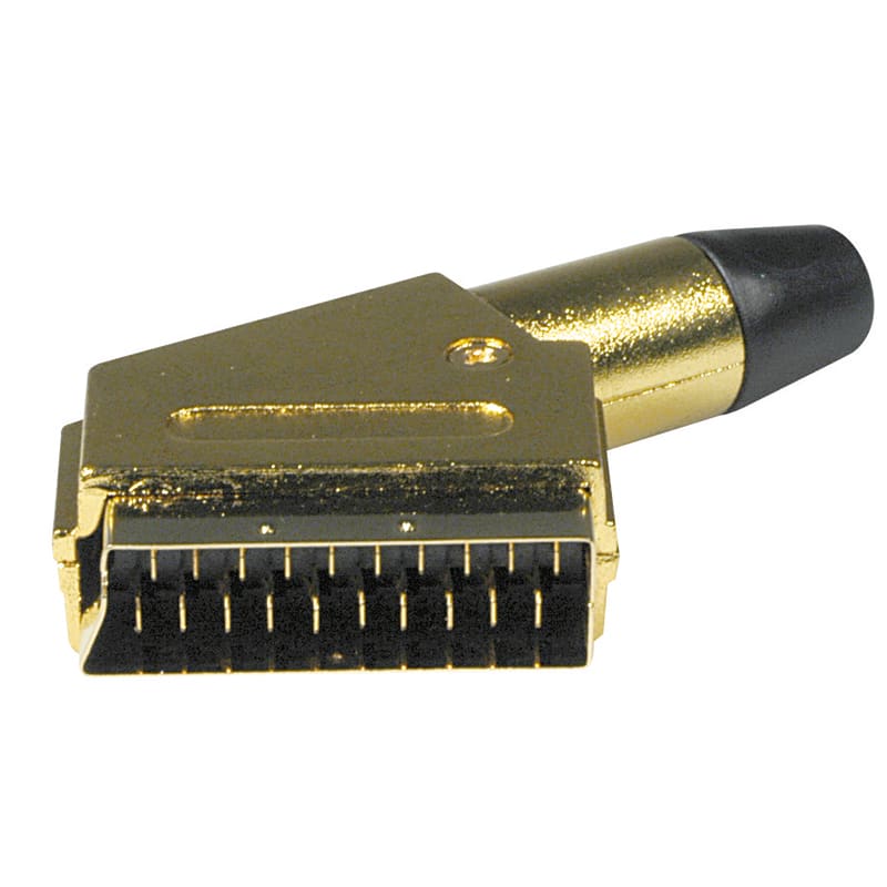 ELCART DISTRIBUTION - CONNETT. SCART 21P METALLO DORATO