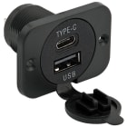 ELCART DISTRIBUTION - DOPPIA PRESA USB+USBC 5V 3A PANN 080153200