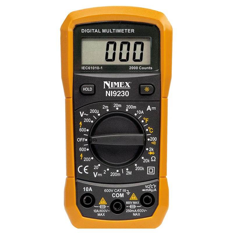 ELCART DISTRIBUTION - MULTIMETRO DIG. 3 1/2 DIG.NI9230