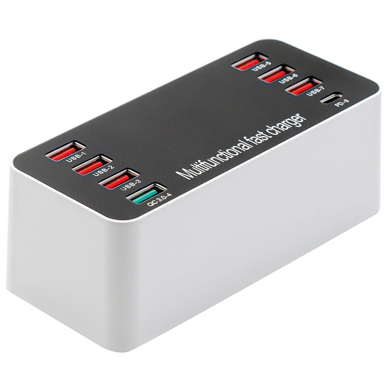 ELCART DISTRIBUTION - MULTICHARGER 60W 8USCITE USB DISP