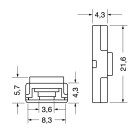 ELCART DISTRIBUTION - 4PZ CONN.CLIP STRIP-STRIP 8MM 5A 186793600