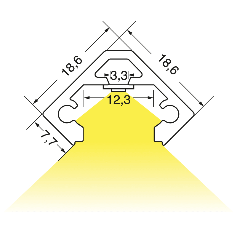 ELCART DISTRIBUTION - BARRA 2METRI PROFILO ANGOLARE S45 191628900