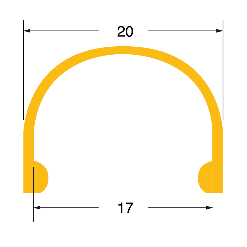 ELCART DISTRIBUTION - 2M COP ROUND PROFILO S20 19/16316 191673500