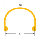 ELCART DISTRIBUTION - 2M COP ROUND PROFILO S20 19/16316 191673500