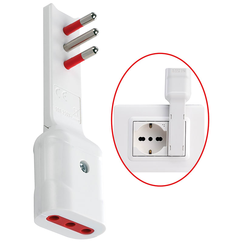 ELCART DISTRIBUTION - ADAT.EXTRA PIATTO 10A 2P+T BIANCO