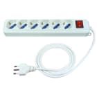 ELCART DISTRIBUTION - PRESA MUL.6 POSTI C/CAVO E INTERR 280155600