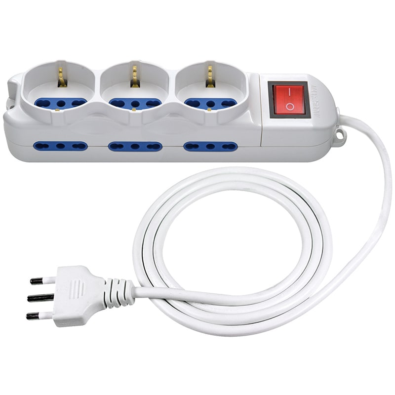 ELCART DISTRIBUTION - PRESA MUL.9 POSTI C/CAVO E INTERR