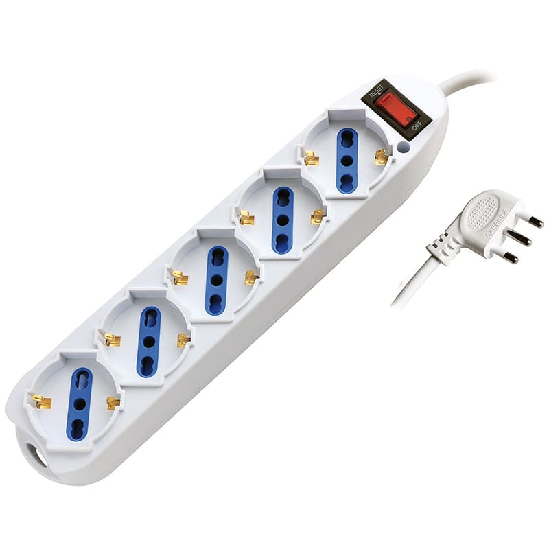 ELCART DISTRIBUTION - PRESA MUL.5 POSTI C/PROT.SOVRACCA 280184800