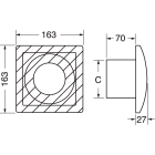 ELCART DISTRIBUTION - ASPIRATORE DA PARETE D. 80MM 280700000