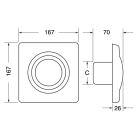 ELCART DISTRIBUTION - ASPIRATORE DA PARETE D. 80MM 280702000