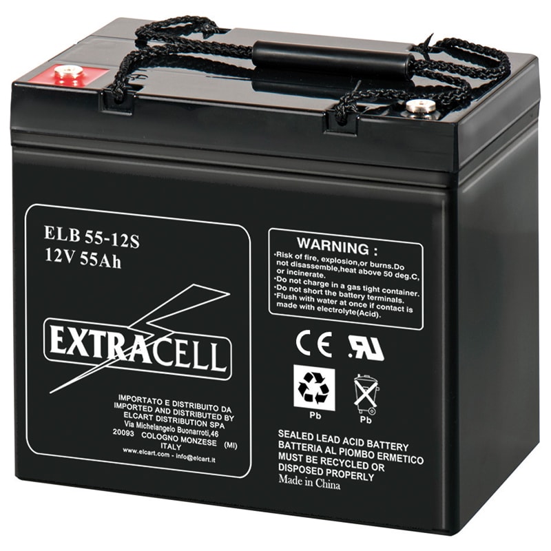ELCART DISTRIBUTION - BATTERIA RIC.PIOMBO 12V 55 AH S