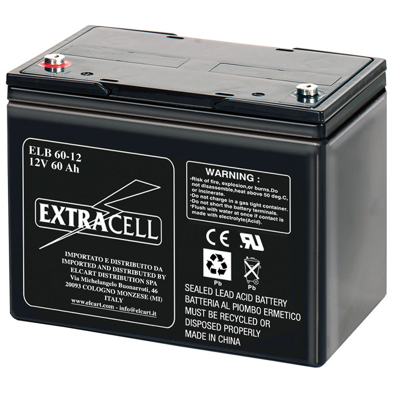 ELCART DISTRIBUTION - BATTERIA RIC.PIOMBO 12V 60 AH
