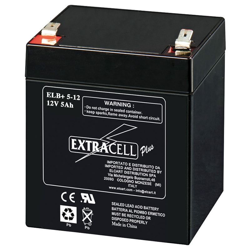 ELCART DISTRIBUTION - BATTERIA RIC.PIOMBO 12V  5 AH