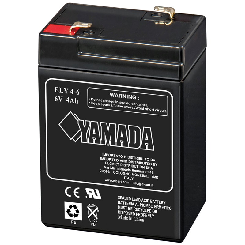 ELCART DISTRIBUTION - BATTERIA RIC.PIOMBO 6V 4AH