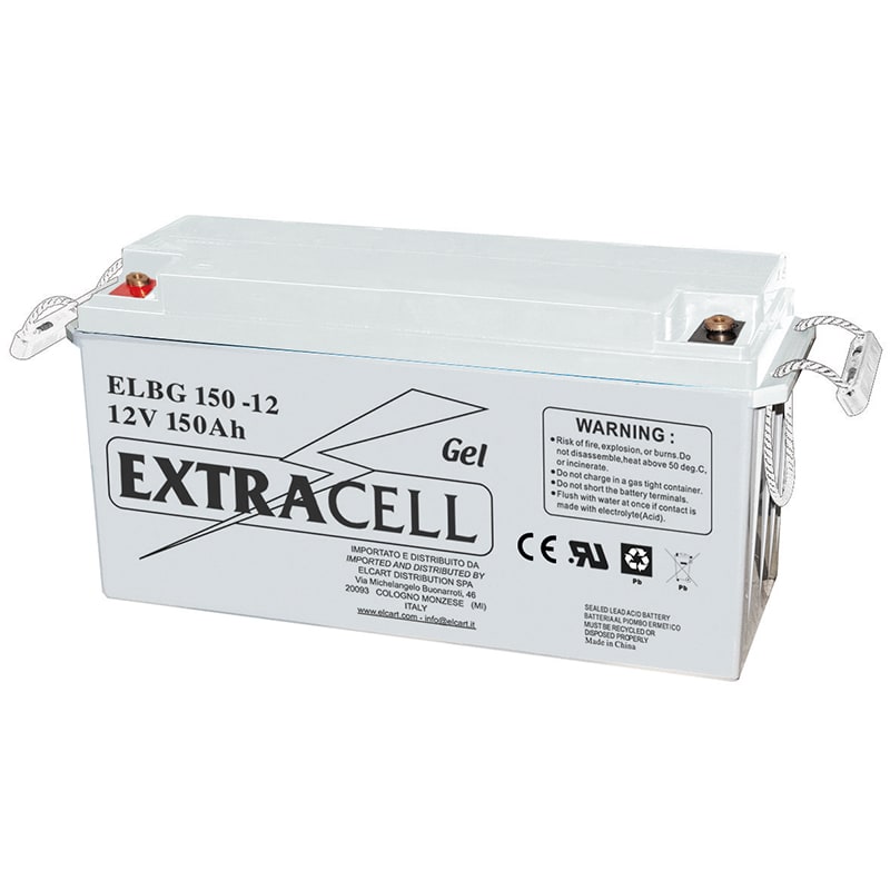 ELCART DISTRIBUTION - BATTERIA RIC.PIOMBO GEL 12V 150AH