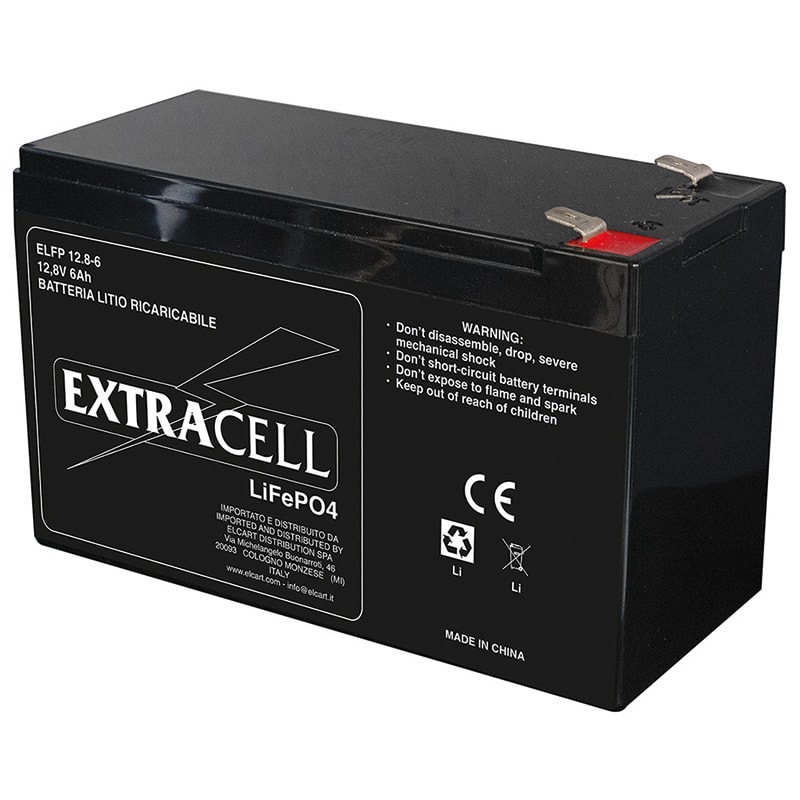 ELCART DISTRIBUTION - BAT.EXTRACELL LIFEPO4 12.8V 6AH 300650000