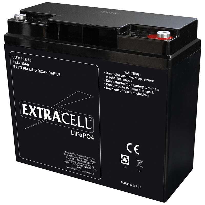 ELCART DISTRIBUTION - BAT.EXTRACELL LIFEPO4 12.8V 18AH