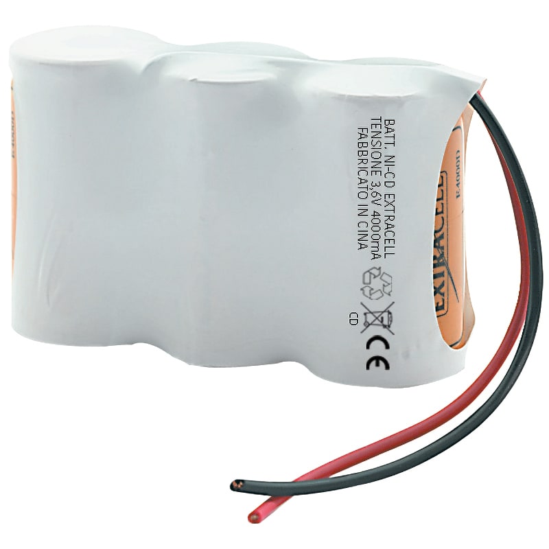 ELCART DISTRIBUTION - PACCO BATT.NI-CD 3,6V 4500MAH (D)
