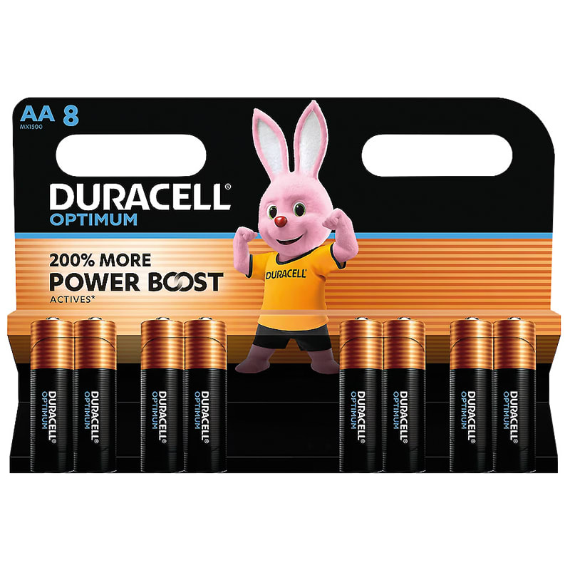 ELCART DISTRIBUTION - 8 PZ PILE  AA DURACELL OPTIMUM