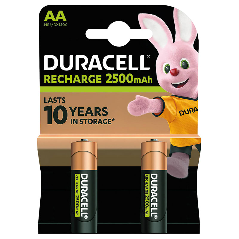 ELCART DISTRIBUTION - 2 PZ BATT.RICAR. AA NIMH 2500MAH