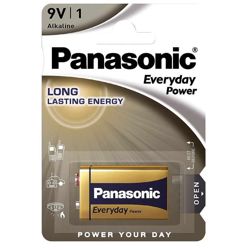 ELCART DISTRIBUTION - PILA 9V  EV.DAY PW PANASONIC BL.1