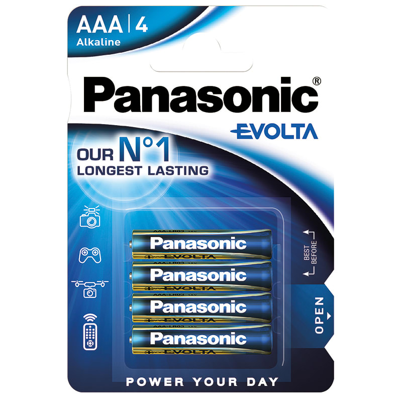 ELCART DISTRIBUTION - PILA AAA EVOLTA PANASONIC BL.4