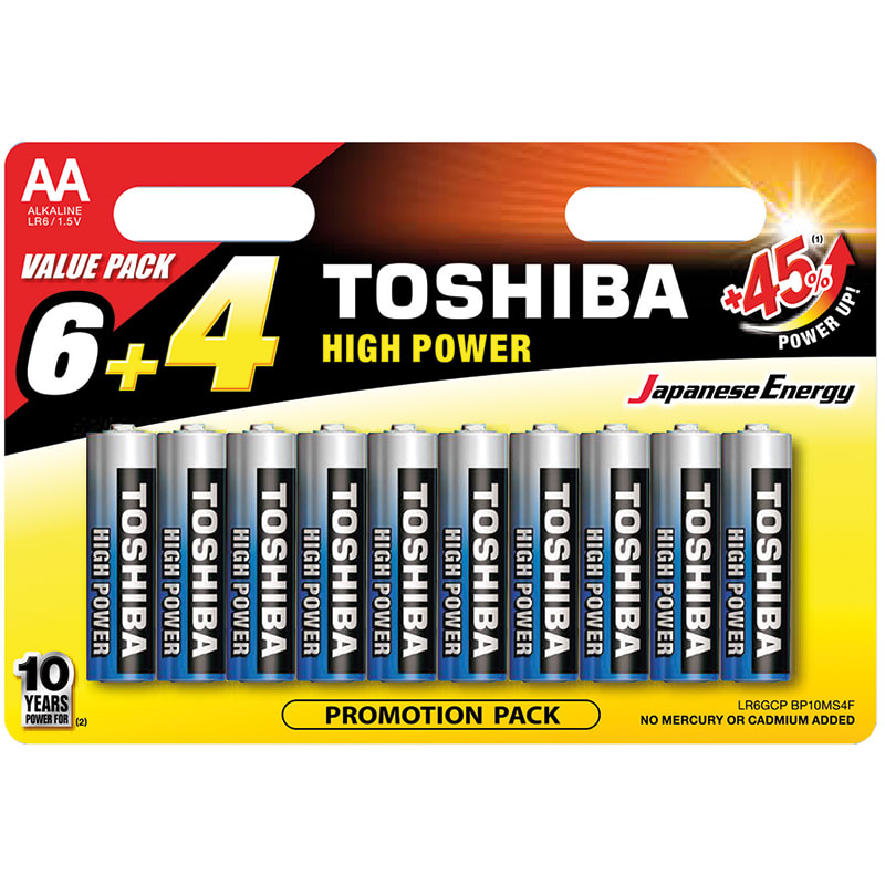 ELCART DISTRIBUTION - PILA AA HIGH POWER TOSHIBA BL.6+4
