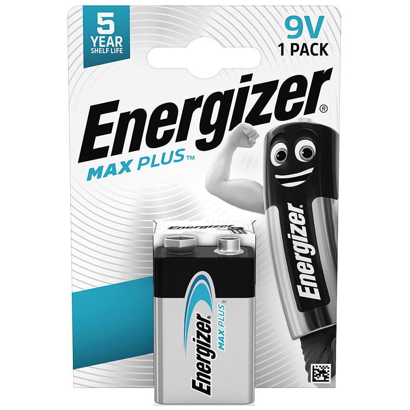 ELCART DISTRIBUTION - PILA 9V ALK.ENERGIZER MAX PLUS B1 303738000