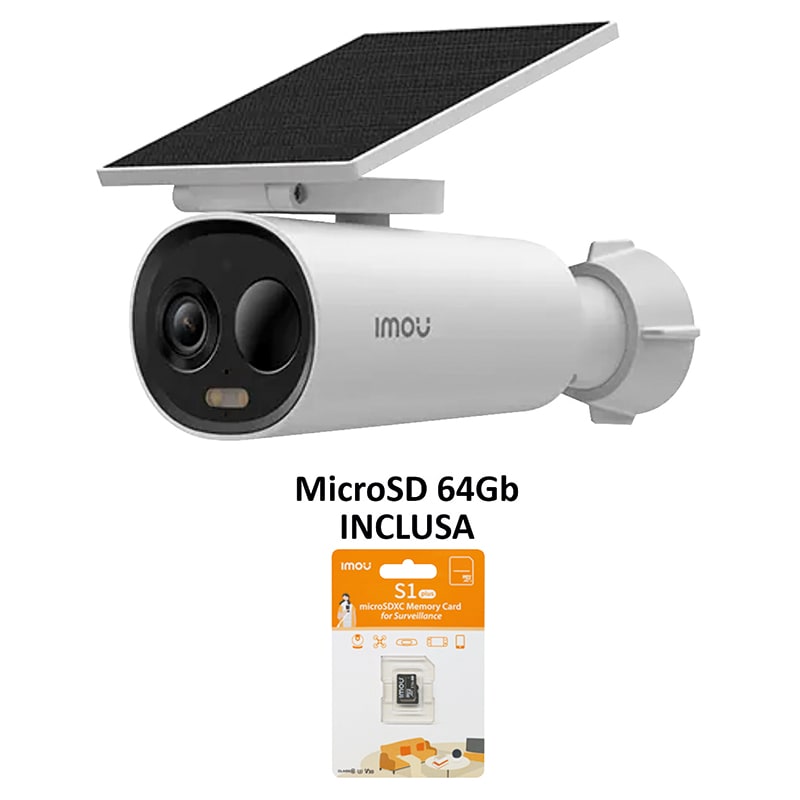 IMOU - TELEC. ESTERNO A BAT CON MICRO SD