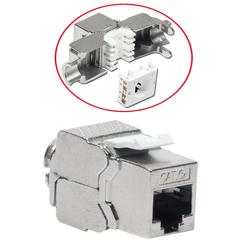 ELCART DISTRIBUTION - PRESA KEYSTONE CAT.6A SCHERMATA 401350000