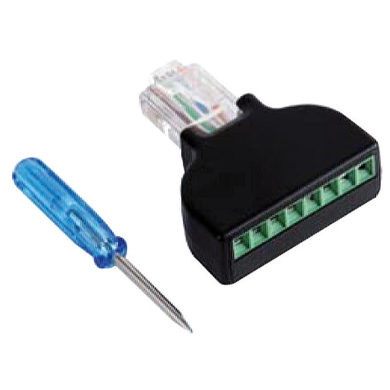 ELCART DISTRIBUTION - SPINA RJ45 8PIN CON MORSETTO