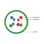 WP - CAVETTO PATCH CAT.5E GRIGIO 0,5MT 405100100