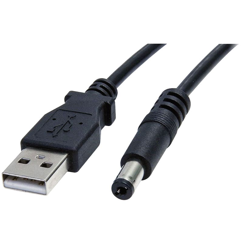 ELCART DISTRIBUTION - CAVO USB ALIM. DC 5,5X2,1MM 1,5M