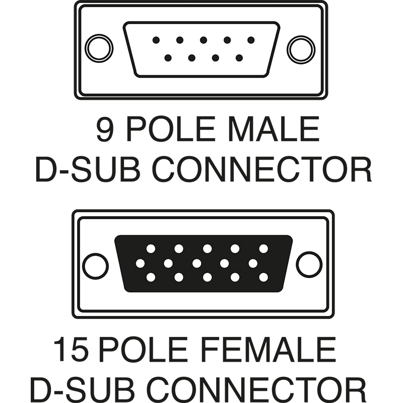 ELCART DISTRIBUTION - CAVO COMPUT. 9P MAS. 15 P FEM HD 421105000