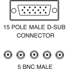 ELCART DISTRIBUTION - CAVO SVGA 15P / 5 BNC 1,8MT 421117200