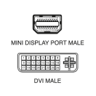 ELCART DISTRIBUTION - CAVO MINIDP A DVI24+1 1,8MT BIANC 421225000