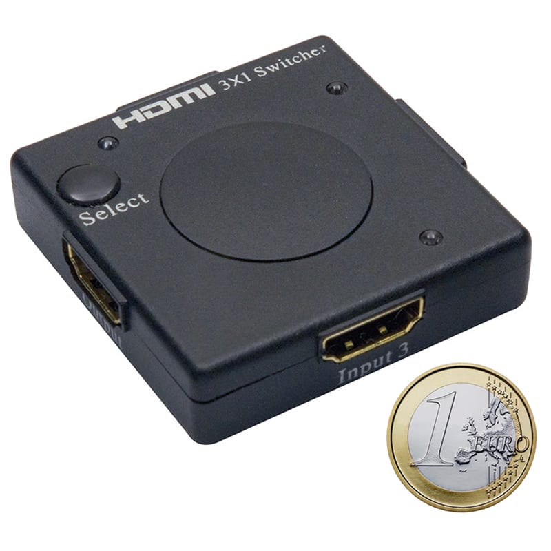 ELCART DISTRIBUTION - MINI SWITCH HDMI 3X1 V1.4 4K