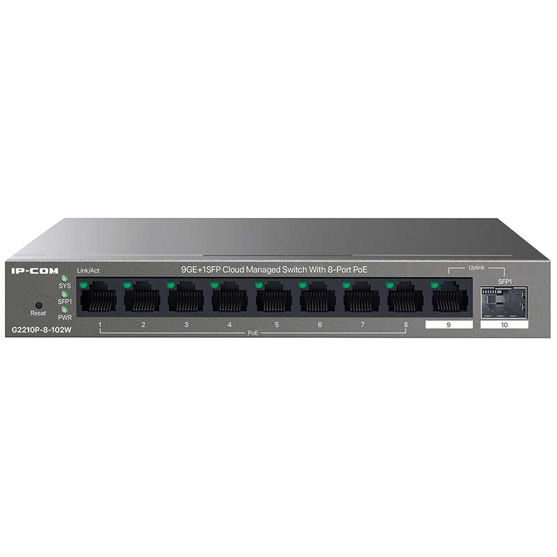 TENDA - SWITCH POE 8P GIGA CLOUD+2GIGA IP-COM 429745400