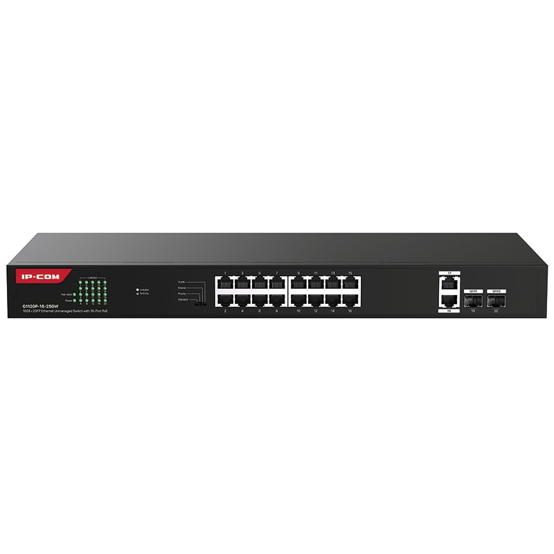 TENDA - SWITCH POE GIGABIT 16P +2P +2SFP IP-COM